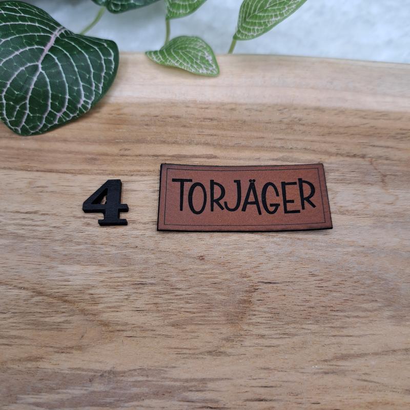 Kunstlederlabel "Fußball"