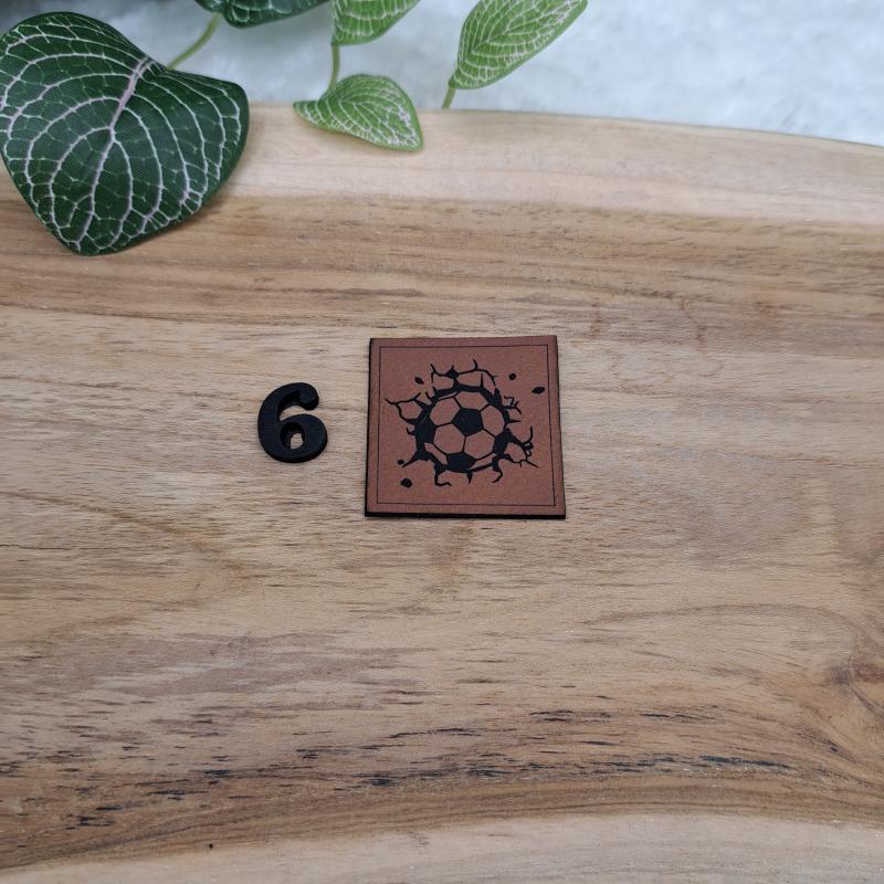 Kunstlederlabel "Fußball"