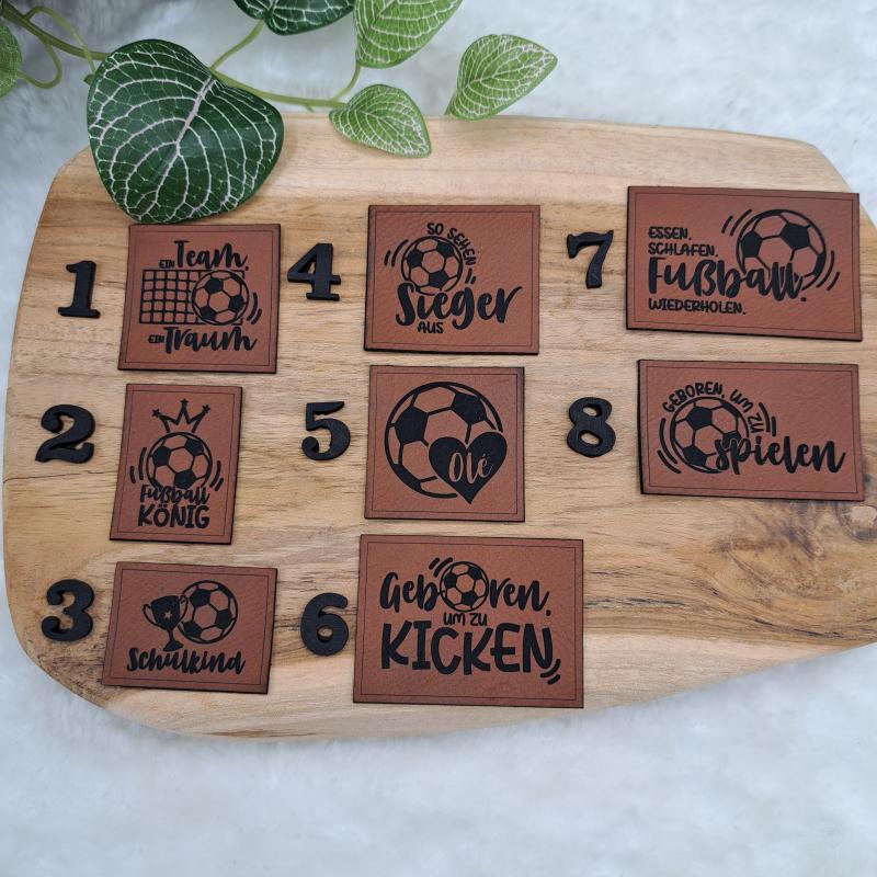 Kunstlederlabel "Fußball 2"