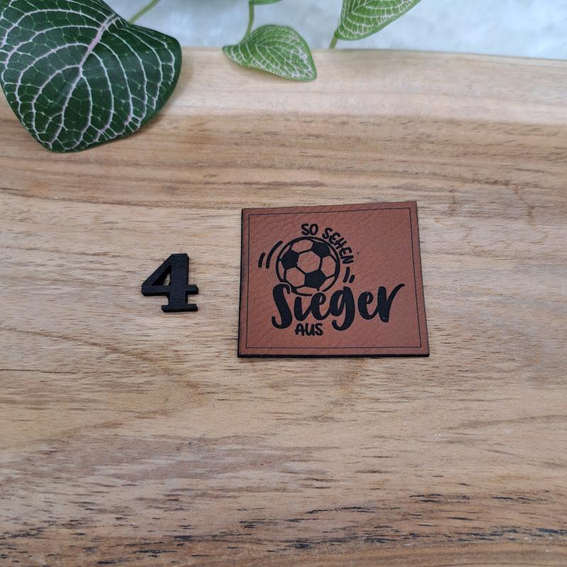 Kunstlederlabel "Fußball 2"