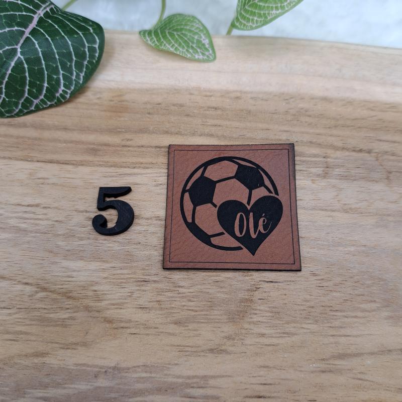 Kunstlederlabel "Fußball 2"