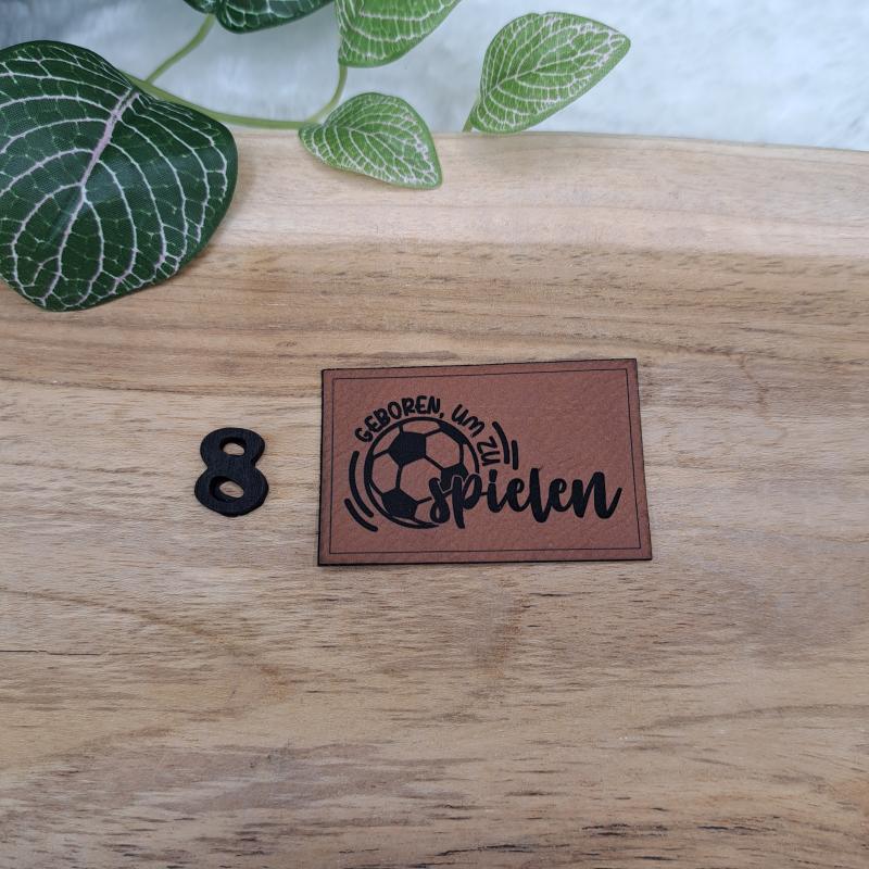 Kunstlederlabel "Fußball 2"