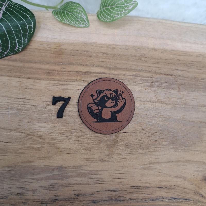 Kunstlederlabel "Middle Finger 2"