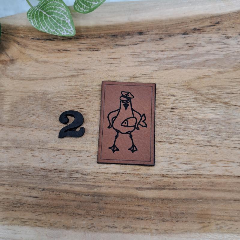 Kunstlederlabel "Maritim"