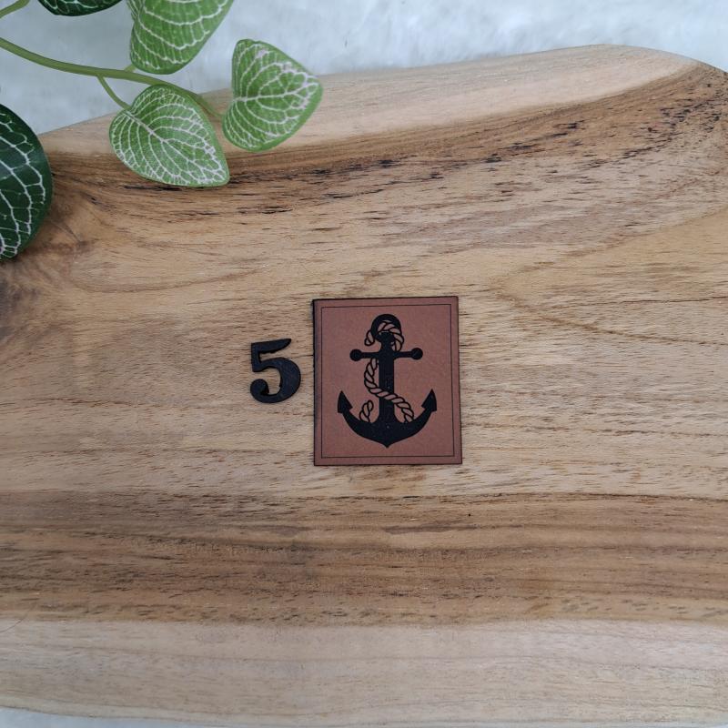 Kunstlederlabel "Maritim"