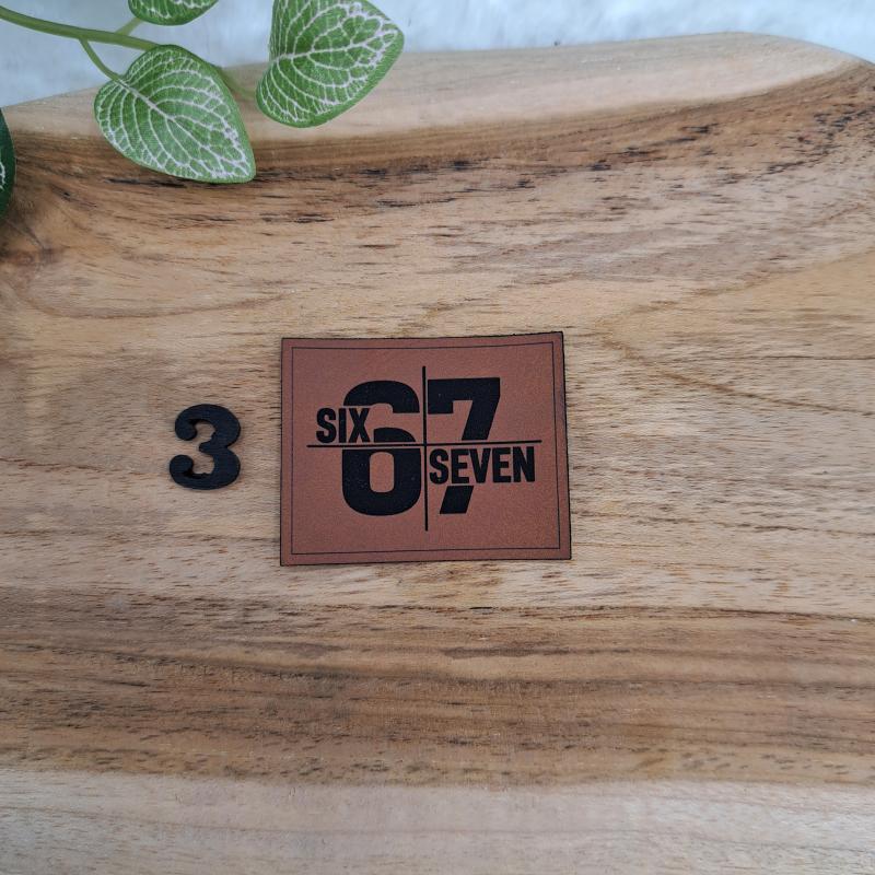 Kunstlederlabel "Meme Jugendwörter"