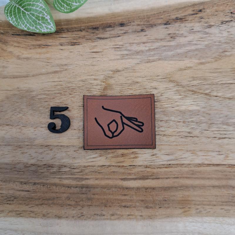 Kunstlederlabel "Meme Jugendwörter"