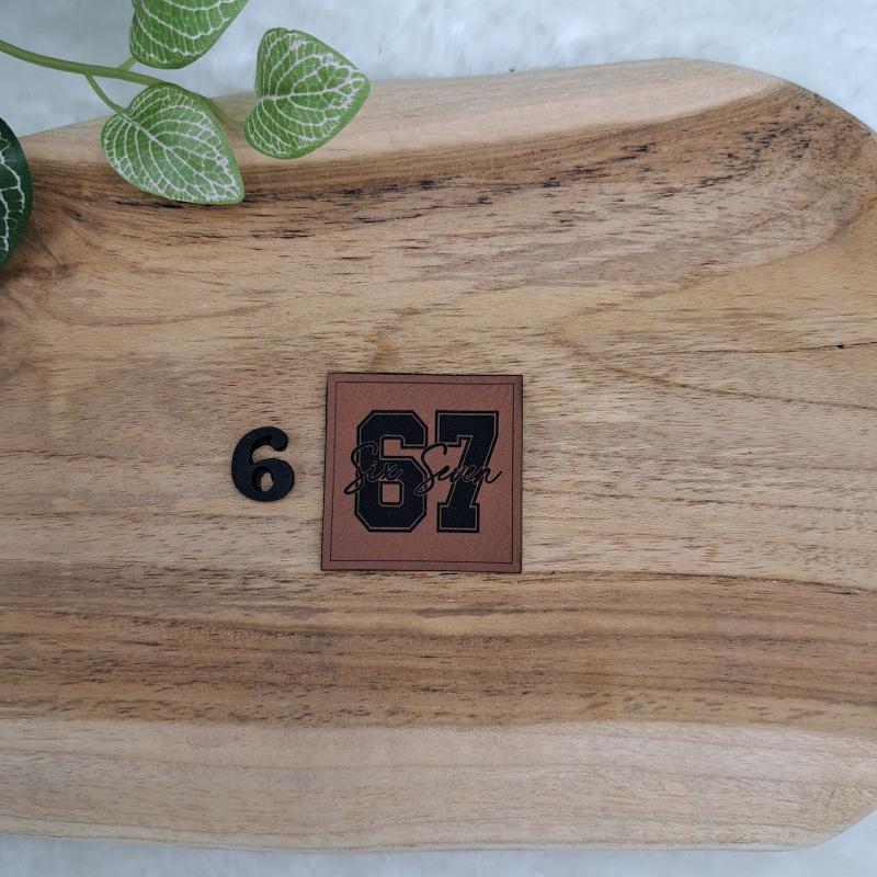 Kunstlederlabel "Meme Jugendwörter"