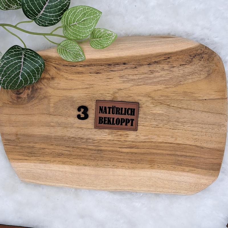 Kunstlederlabel "Sprüche 10"