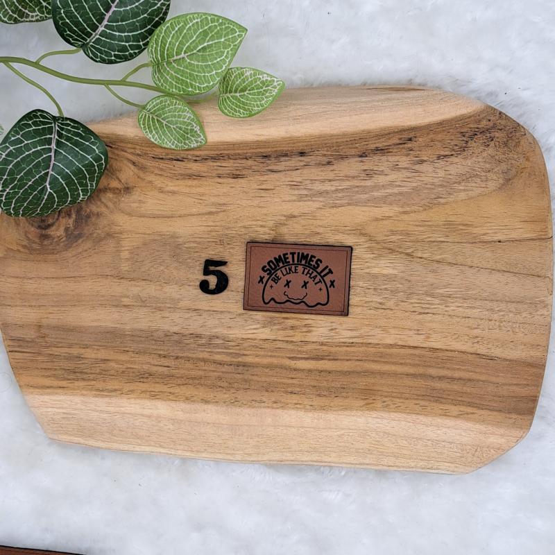 Kunstlederlabel "Sprüche 10"