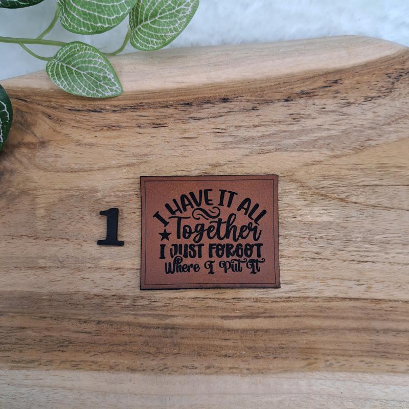 Kunstlederlabel "Englisch und Denglisch 2"