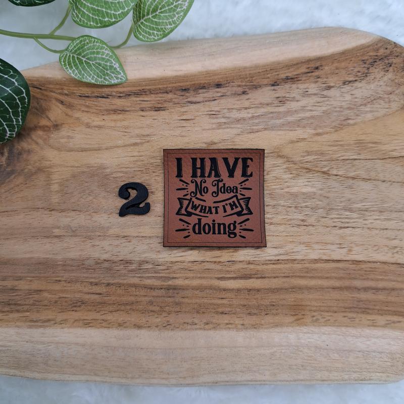 Kunstlederlabel "Englisch und Denglisch 2"