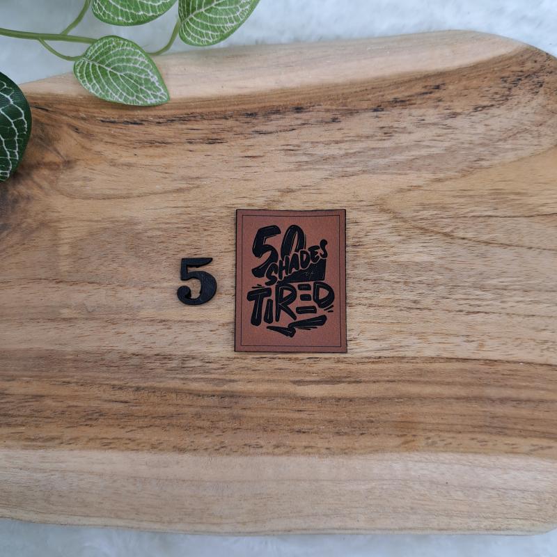 Kunstlederlabel "Englisch und Denglisch 2"