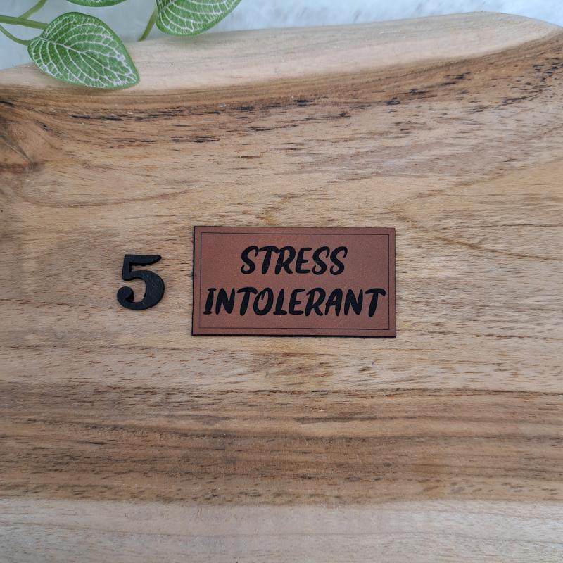 Kunstlederlabel "Sprüche 11"