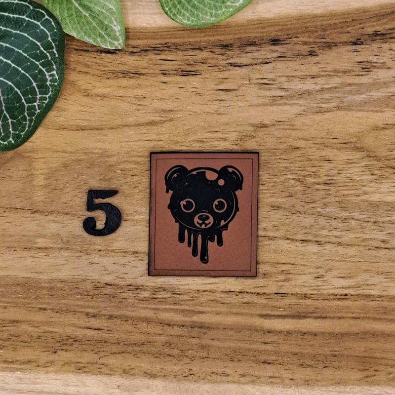 Kunstlederlabel "Smelting Bär"