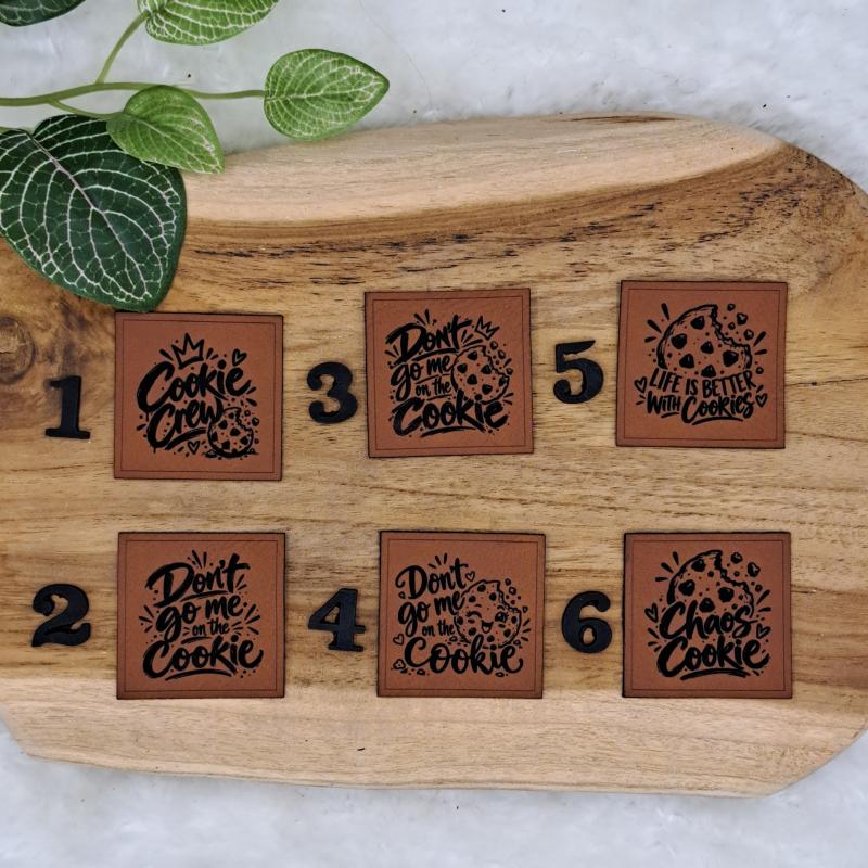 Kunstlederlabel "Cookies"