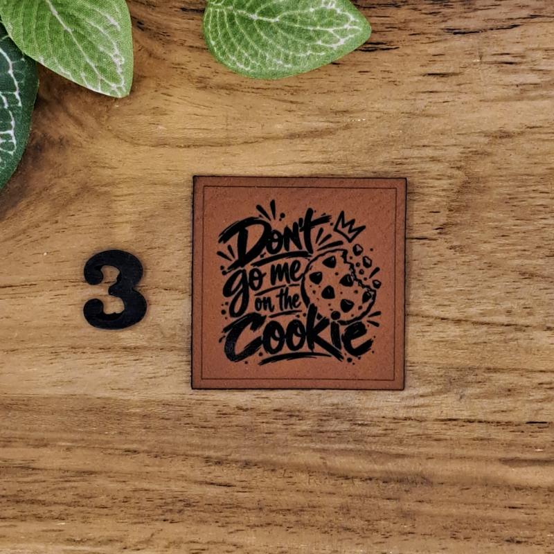 Kunstlederlabel "Cookies"