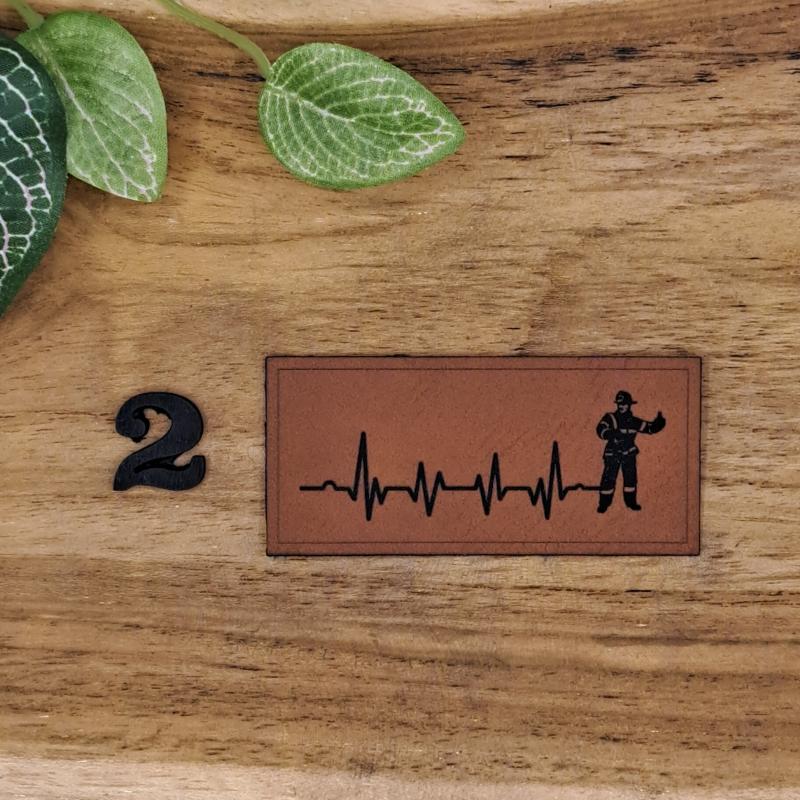 Kunstlederlabel "Feuerwehr"