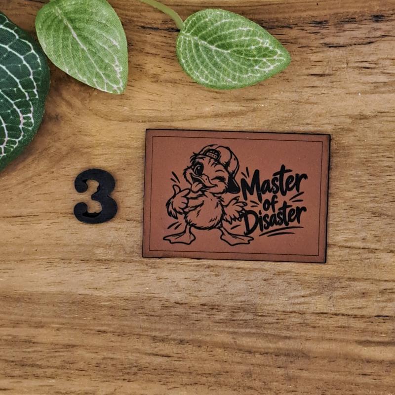 Kunstlederlabel "Lustige Tiere mit Sprüchen 2"