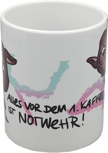 Tasse "Ohne Kaffee ist es Notwehr"