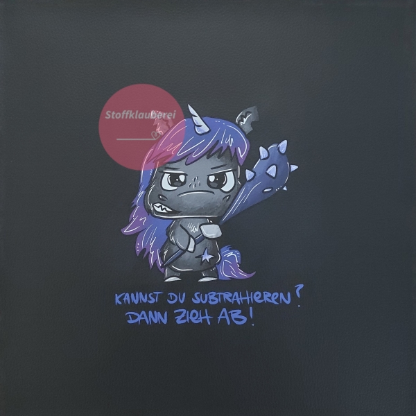 "Badcorn" Kunstleder 40x40cm