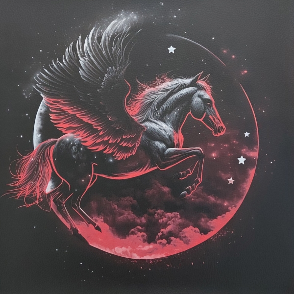 "Pegasus" 1 Kunstleder 40x40cm