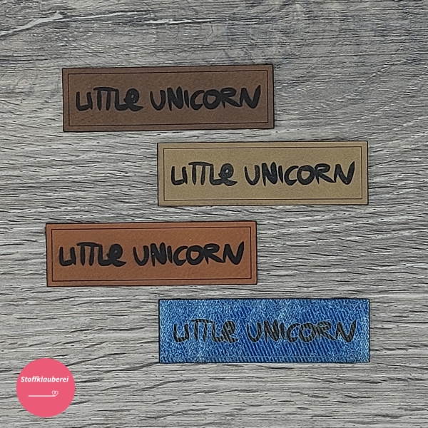 Kunstlederlabel "Little Unicorn"
