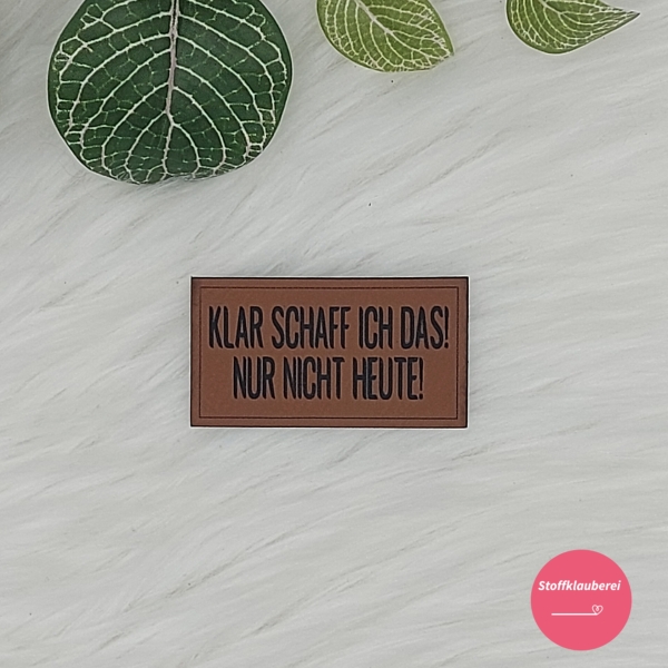 Kunstlederlabel "Sprüche 3"