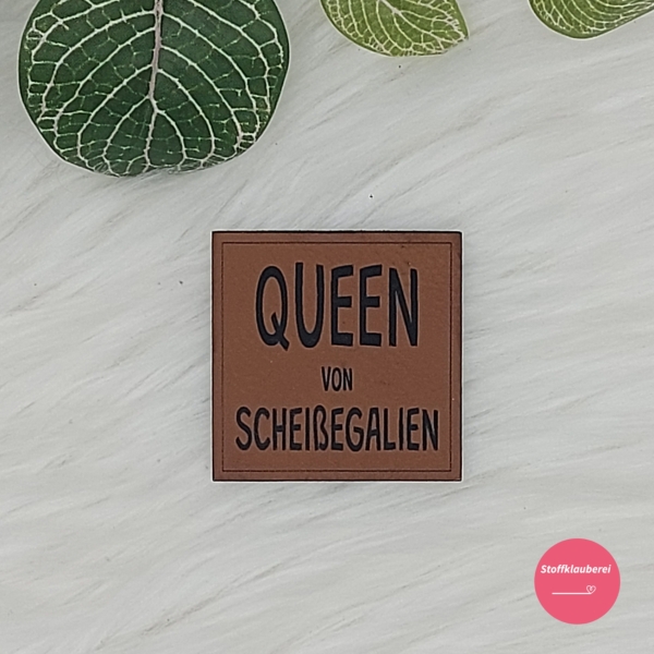 Kunstlederlabel "Sprüche 3"
