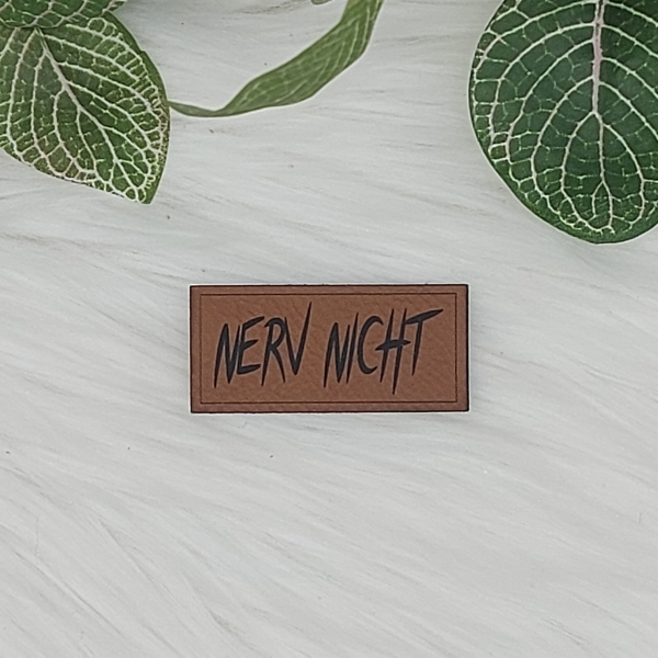 Kunstlederlabel "Sprüche 6"
