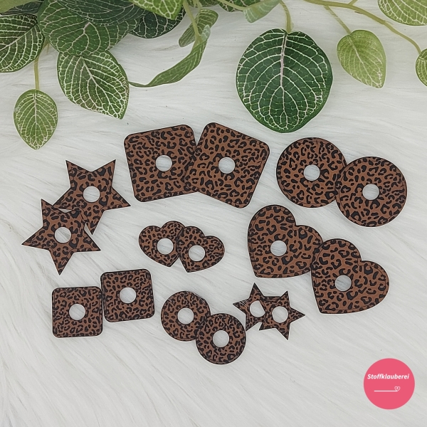 Kunstlederlabel "Ösenpatches Leolook"