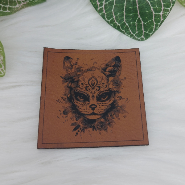 Kunstlederlabel "Día de Muertos"