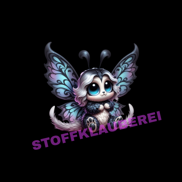 "Süßer Schmetterling" Kunstleder 40x40cm