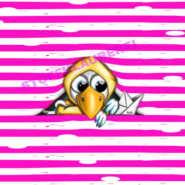 "Mannie pink" Kunstleder 15x15cm