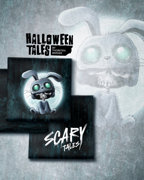 "Scary Skeleton" Halloween Tales by Thorsten Berger French Terry