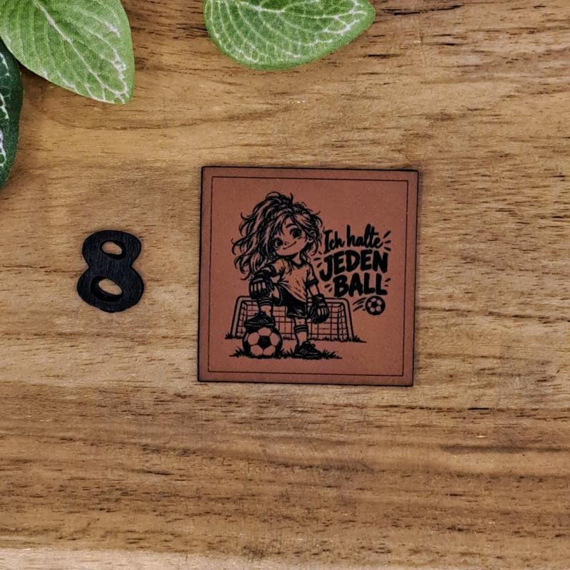 Kunstlederlabel "Fußball 3"