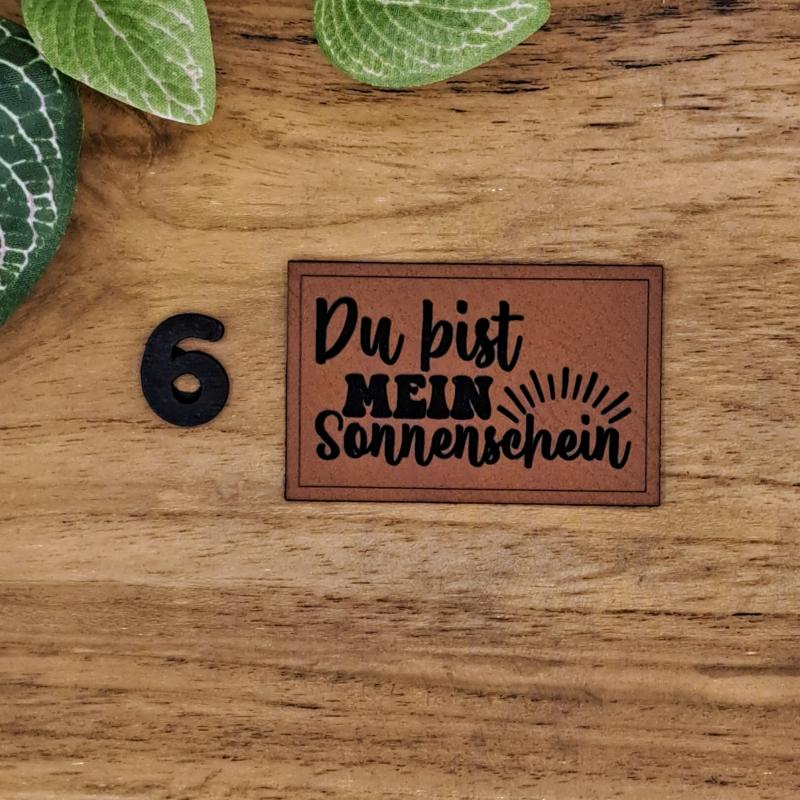 Kunstlederlabel "Kind Baby Liebe"