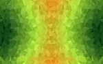 Gradient Polygone kiwigrün, goldgelb Jersey