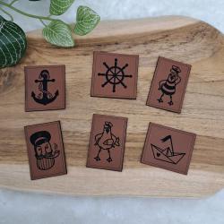 Kunstlederlabel "Maritim"