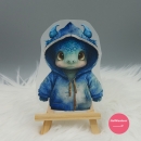 "Drache Baby" Bügelbild  (ca. 12cm X 8,5cm)