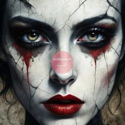 "Face" Kunstleder 25x25 cm