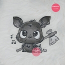 "Was´n Fledermaus" Bügelbild groß (ca. 14cm X 18cm)