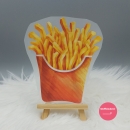 "Pommes" Bügelbild  (ca. 13,5cm X 11,5cm)